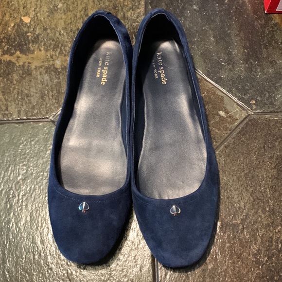 Kate spade navy suede flats, size 8.5 - Picture 2 of 7